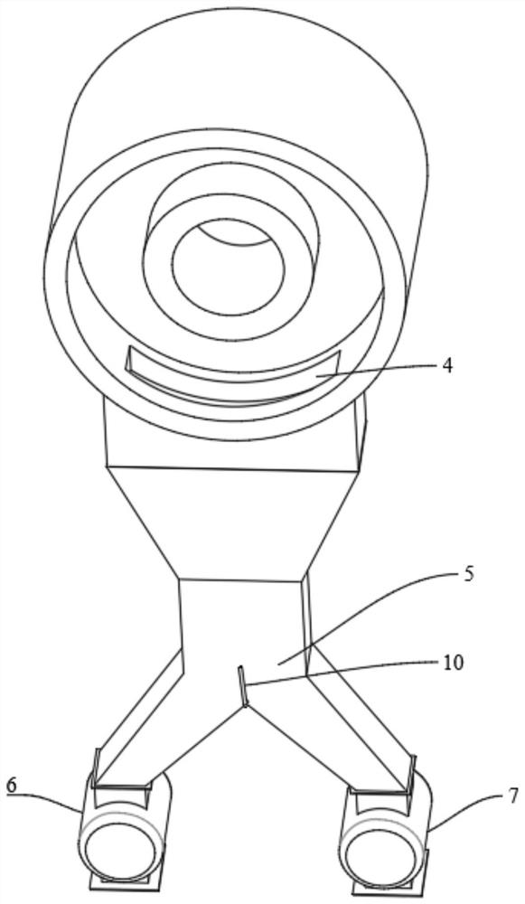 Discharging device of carbonization furnace