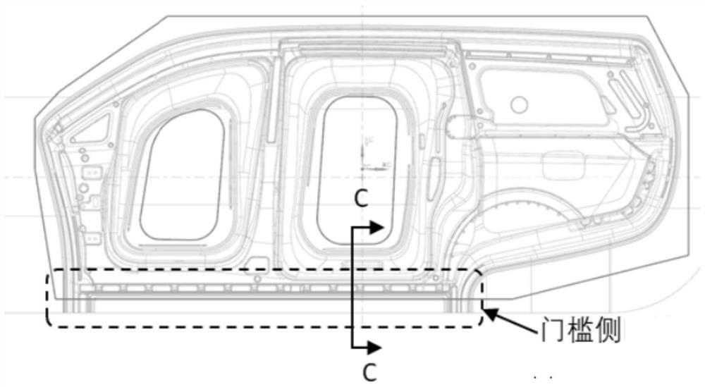 Forming method of large-size integrated body side outer panel