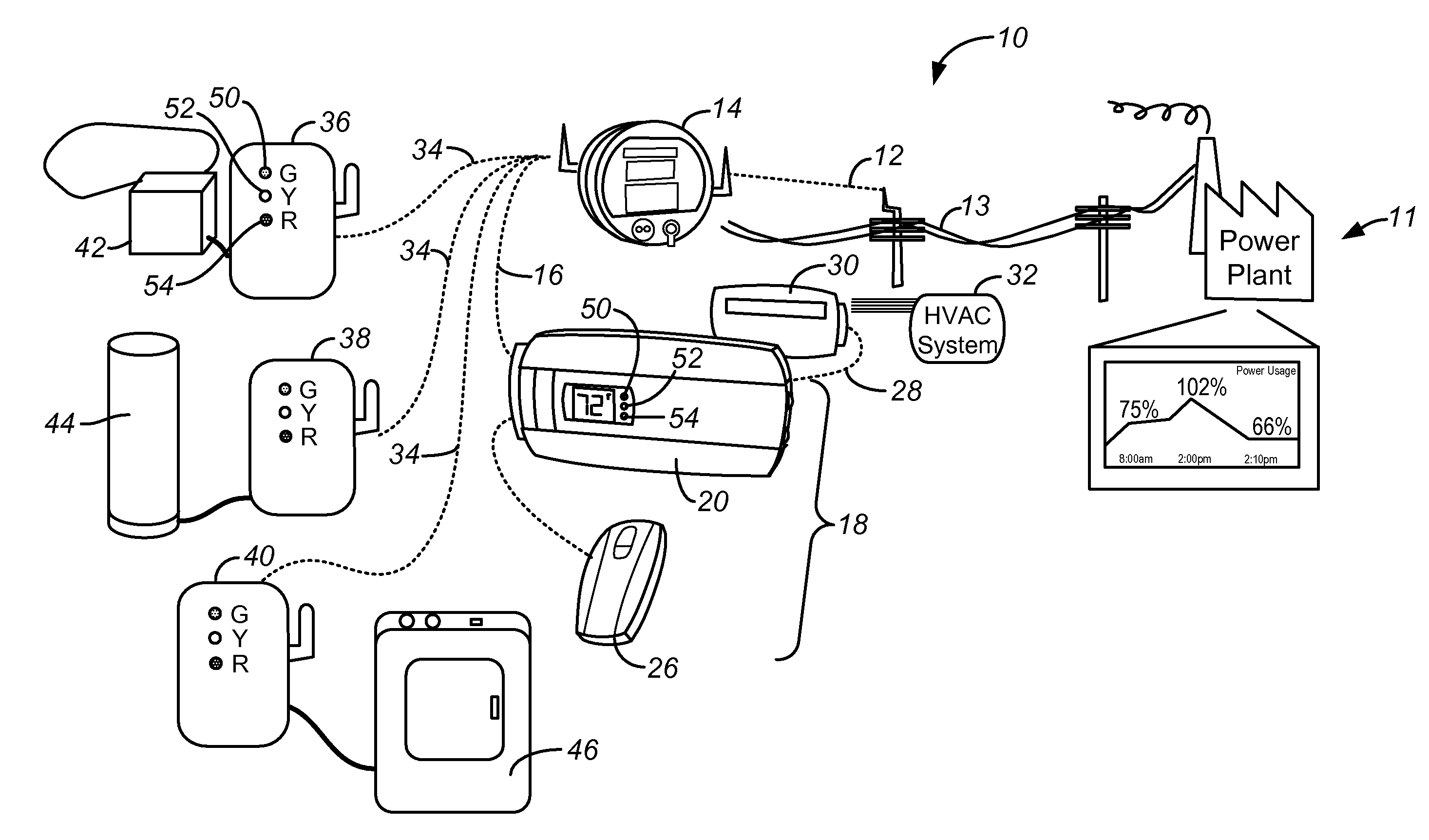 Thermostat Assembly With Removable Communication Module and Method