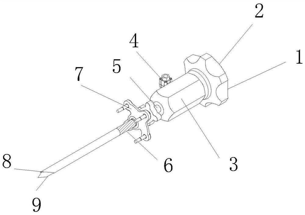 A kind of trocar puncture needle for laparoscopic liver resection