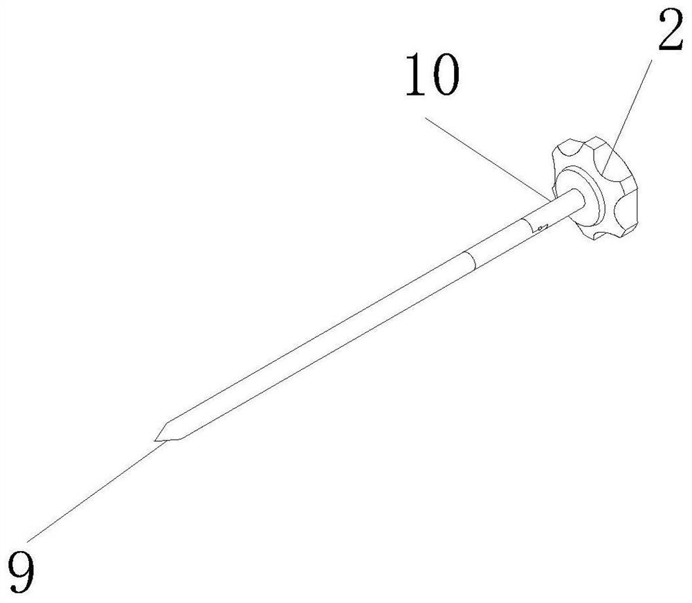 A kind of trocar puncture needle for laparoscopic liver resection