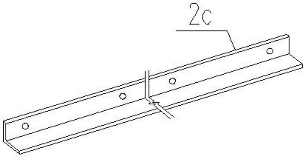 Cast-in-place slab post-cast strip quick and easy combination shaping mold and construction method thereof