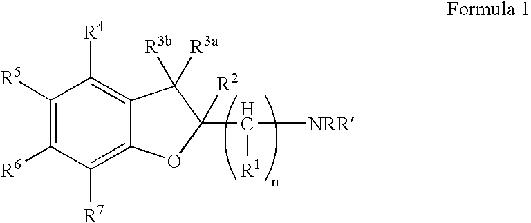 Dihydrobenzofuranyl alkanamine derivatives and methods for using same