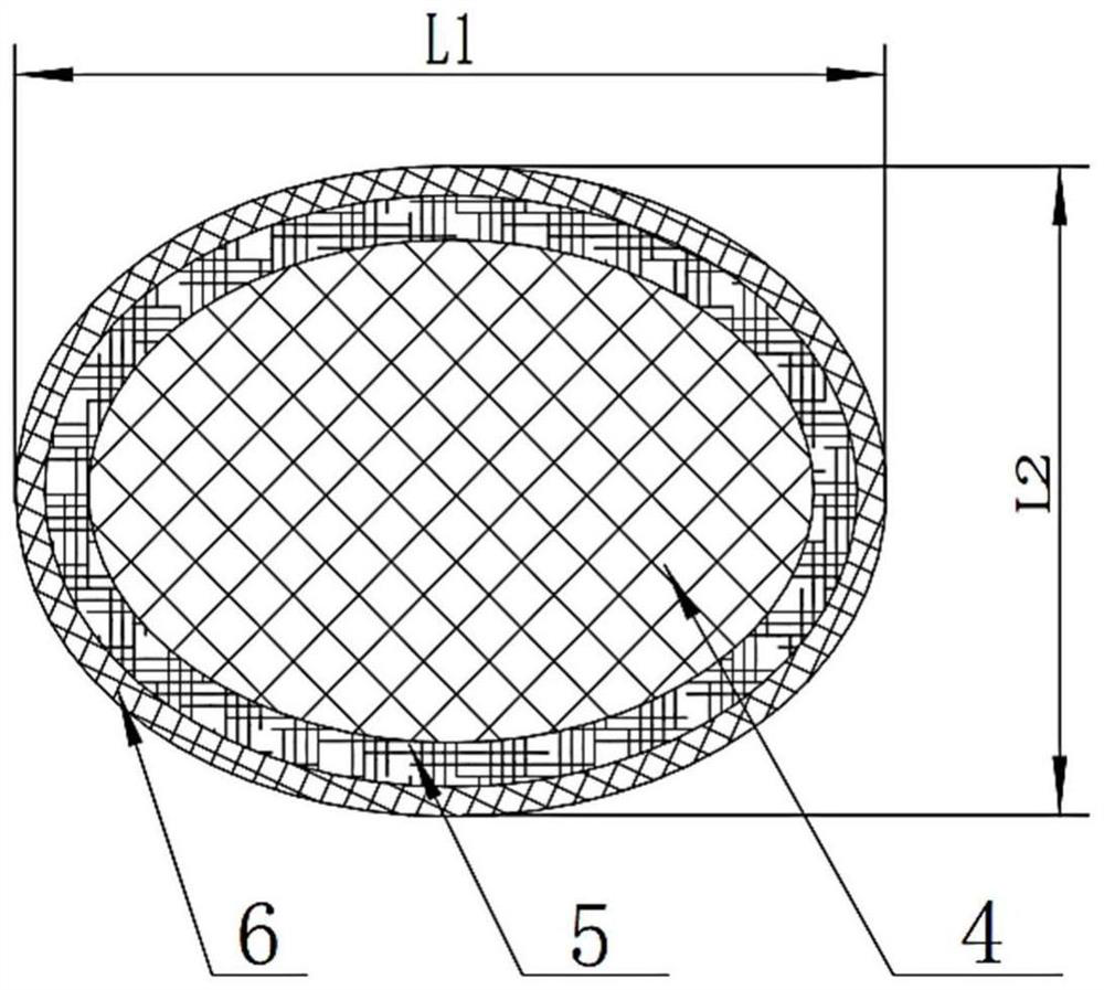 High-power flexible waveguide transmission assembly and processing method thereof