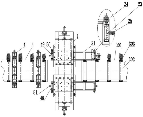 Full-hydraulic plate-edge pre-bending device and method for thick-wall metal longitudinal welded pipes