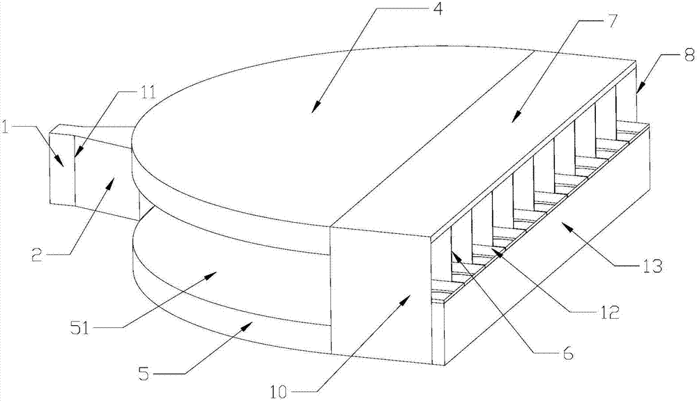 Millimeter wave space power divider and millimeter wave space power combiner