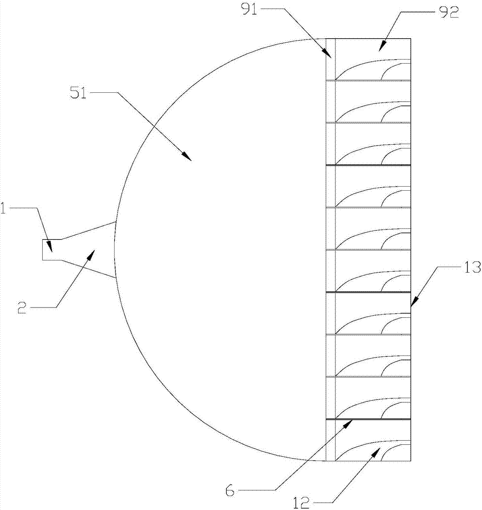 Millimeter wave space power divider and millimeter wave space power combiner