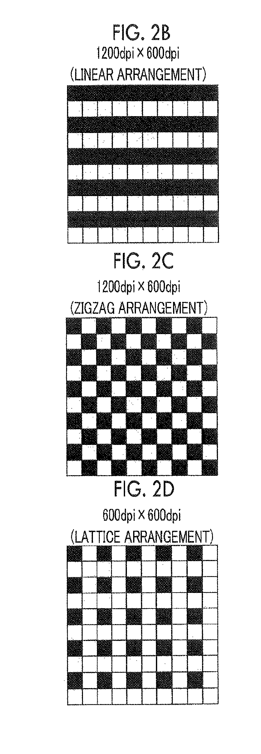 Image processing device adapting halftone process to plural printing modes with different resolution and dot arrangement