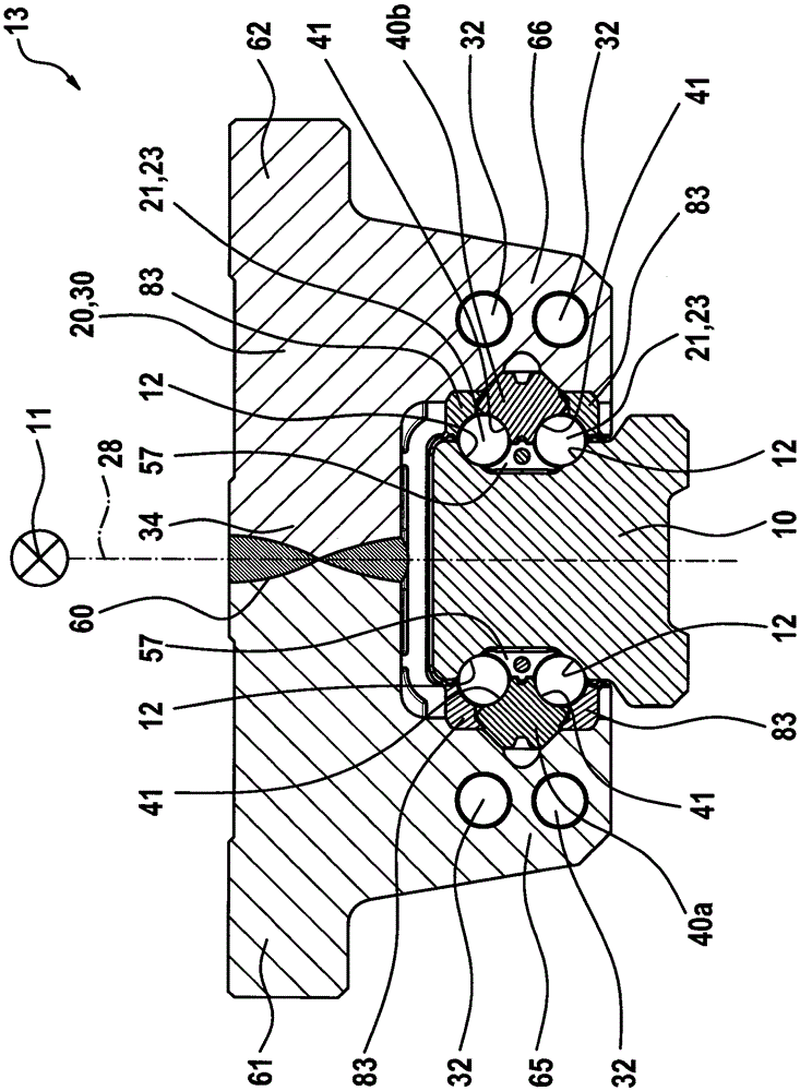 Main body of linear roller bearing