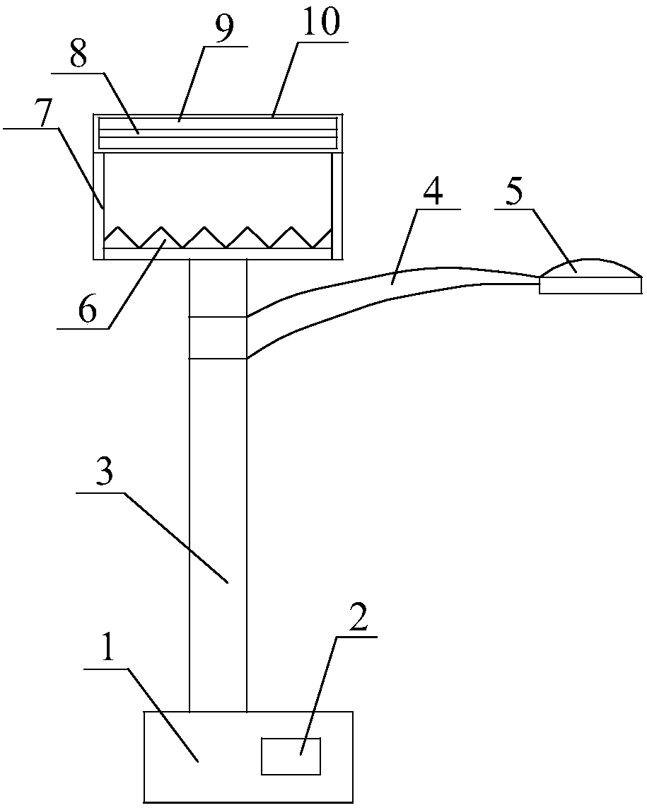 Double-sided solar power generation street lamp