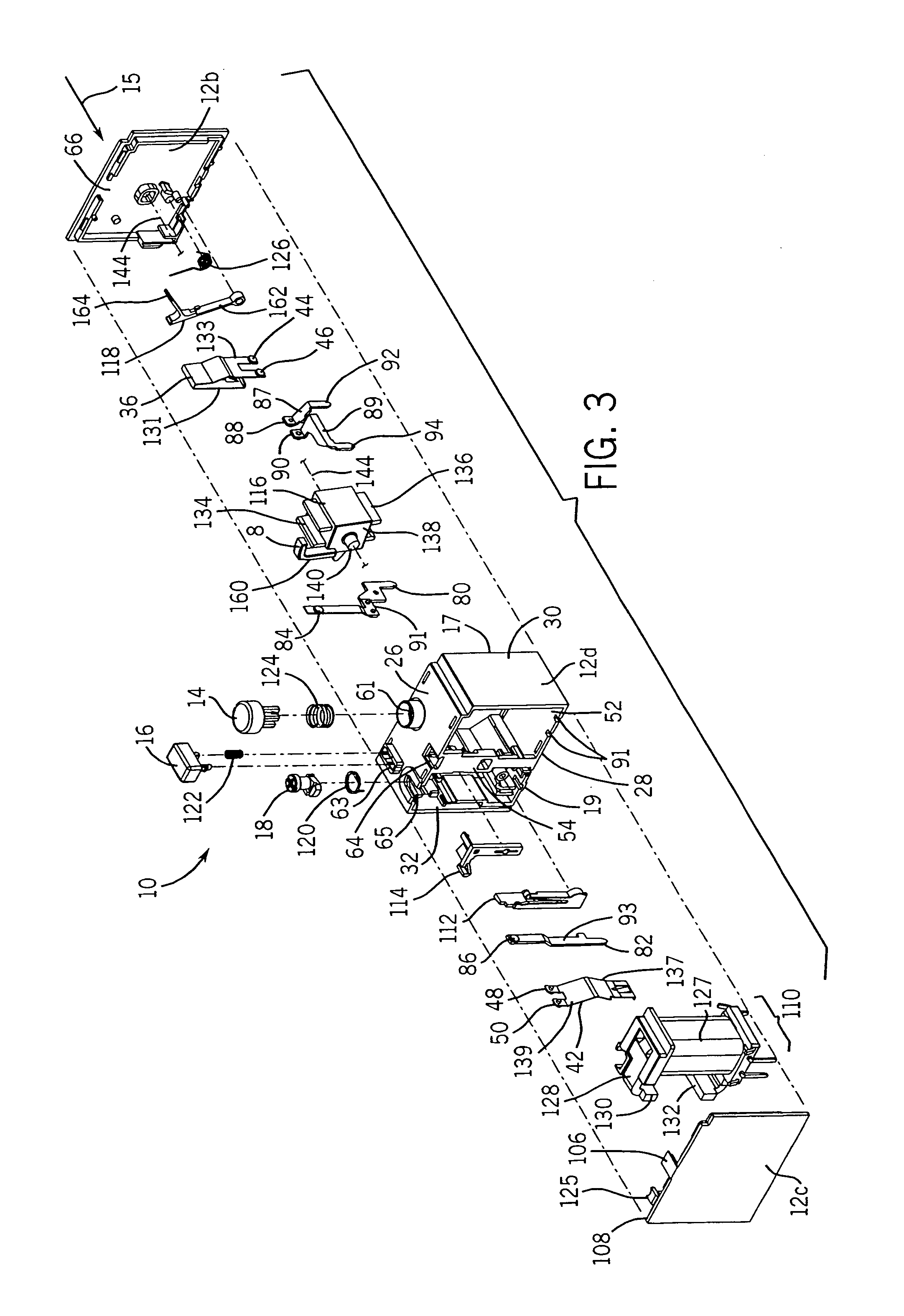 Trip-free PCB mountable relay configuration and method