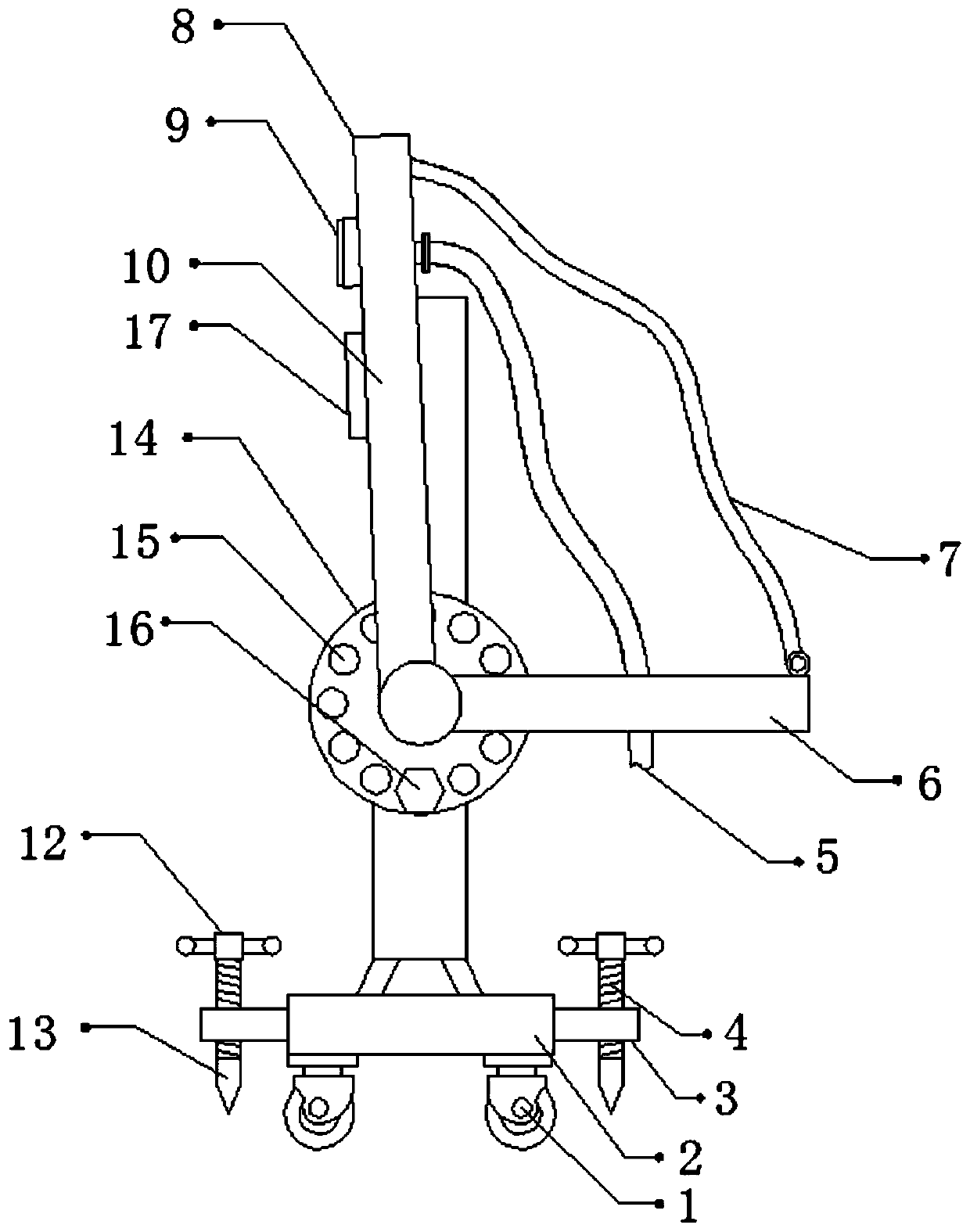 Blasting dust decreasing device for building construction