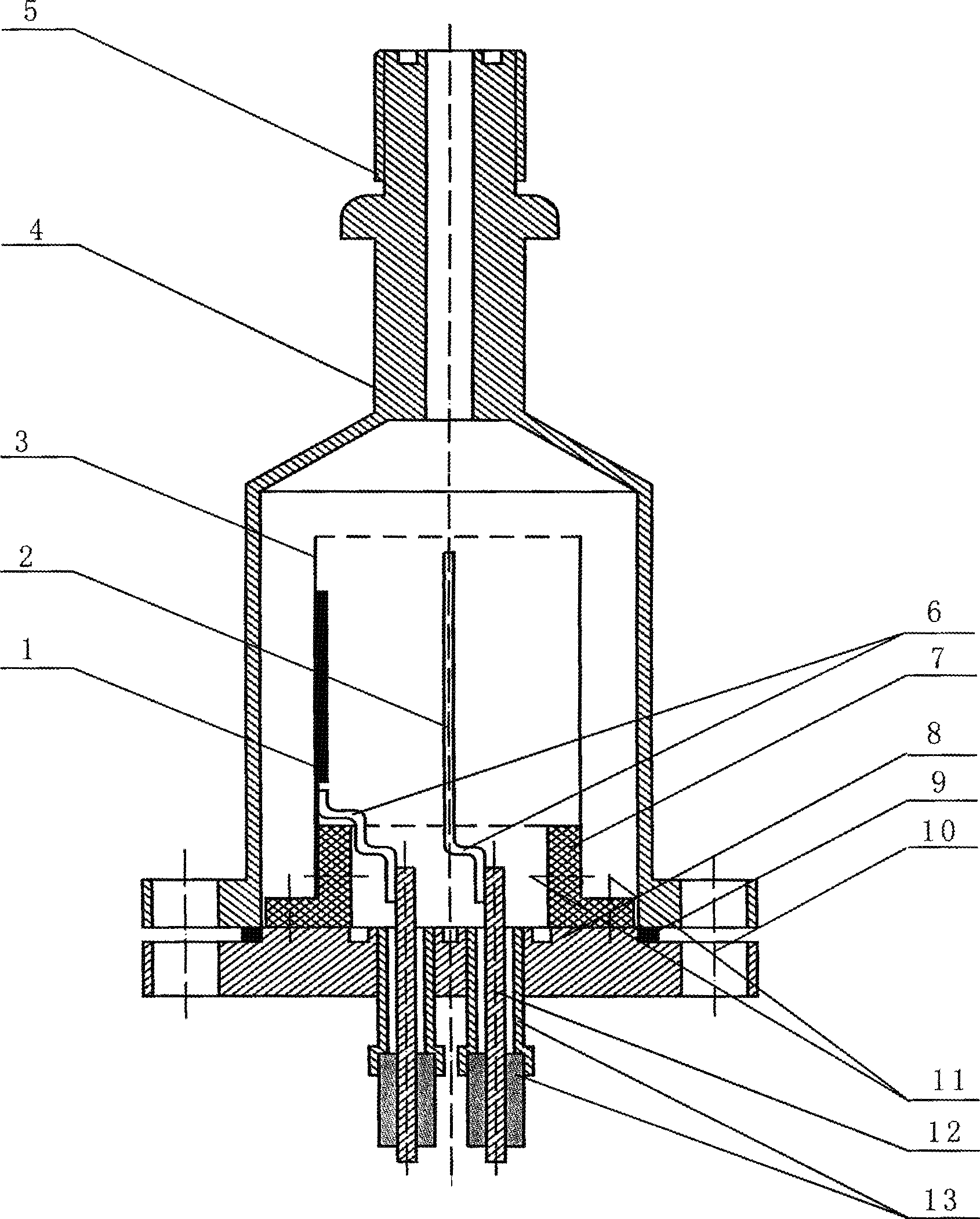 Low-pressure gauge used for hazardous gas security measurement