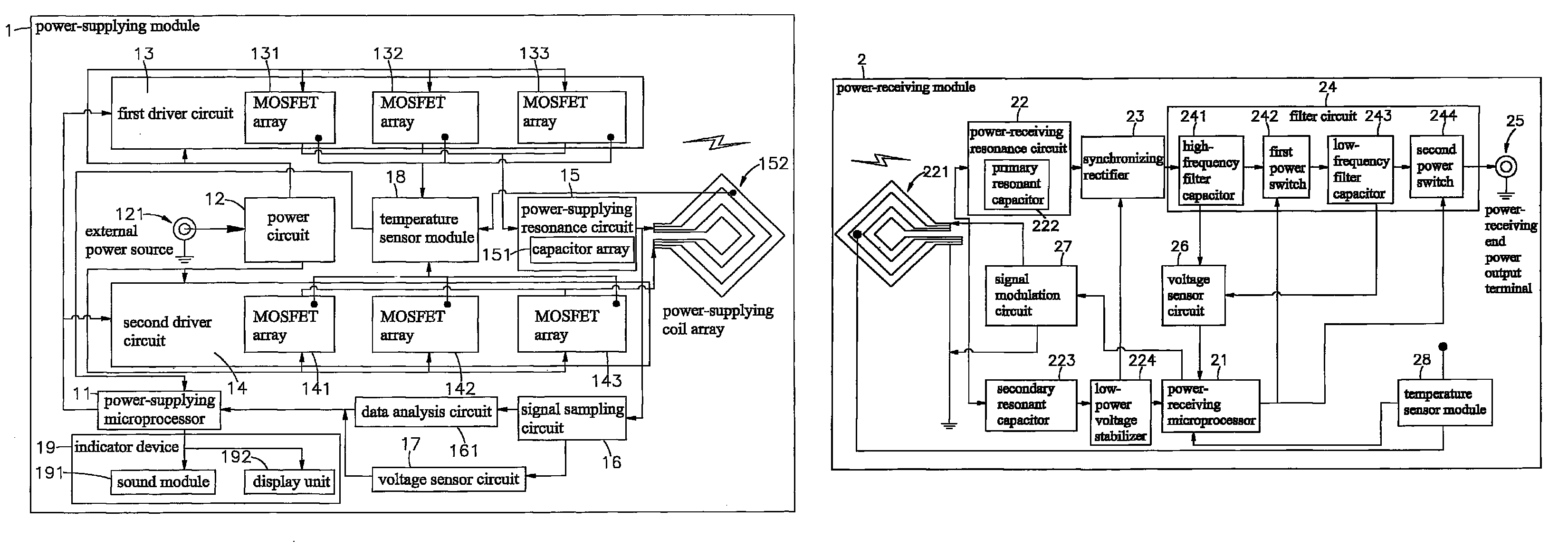 Power transmission method of high-power wireless induction power supply system