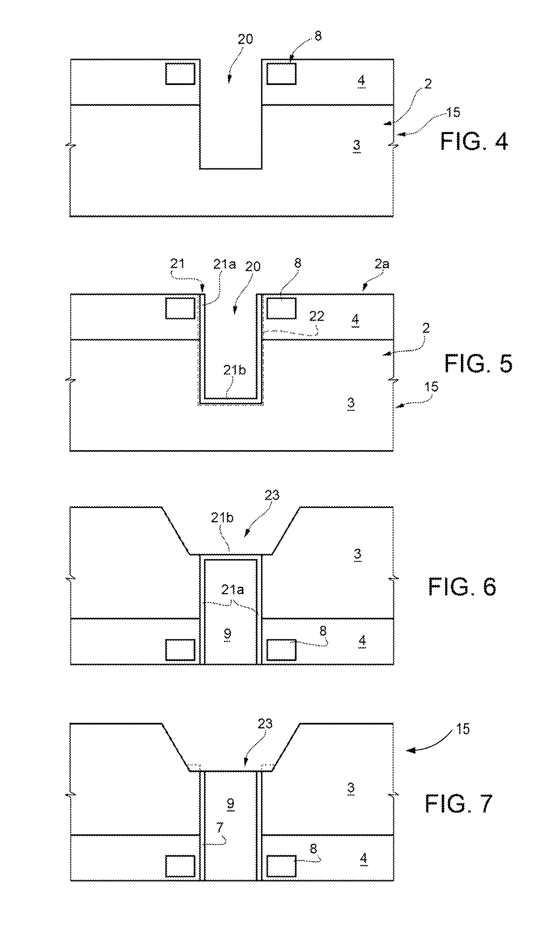 Magnetic sensor integrated in a chip for detecting magnetic fields perpendicular to the chip and manufacturing process thereof