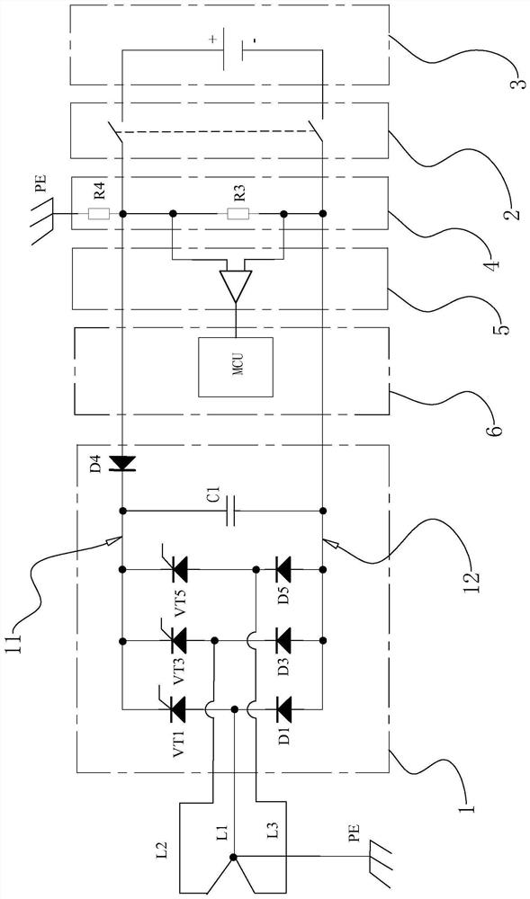 Broken line detection method and detection device for standby power supply of variable pitch of fan