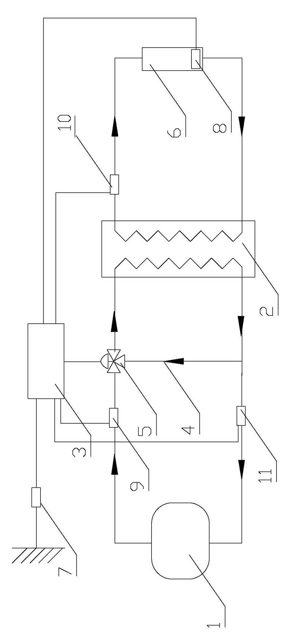 Climate compensation controller of heating system