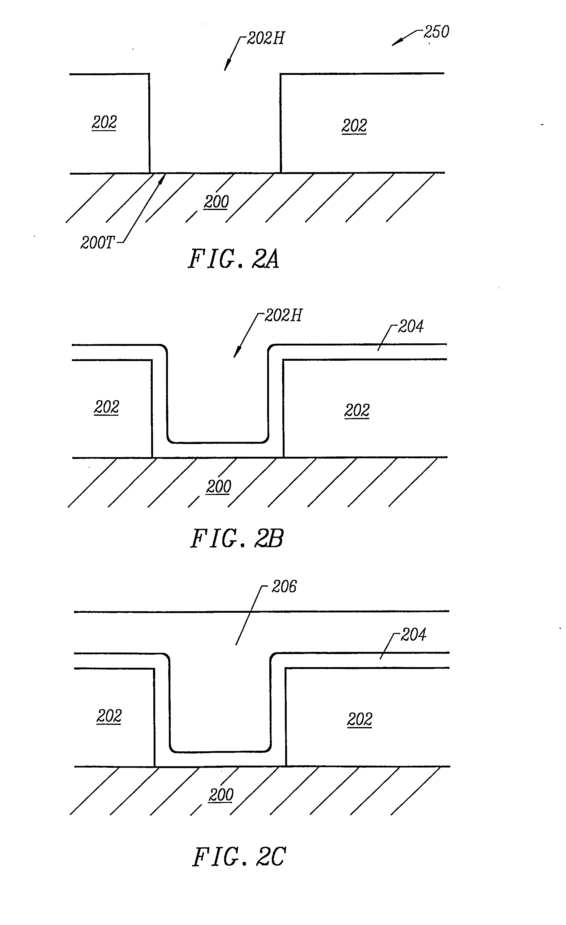 Formation of boride barrier layers using chemisorption techniques