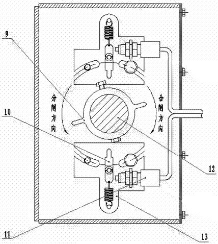 An outdoor high-voltage AC grounding switch with 1100kv opening and closing super-B class induction current