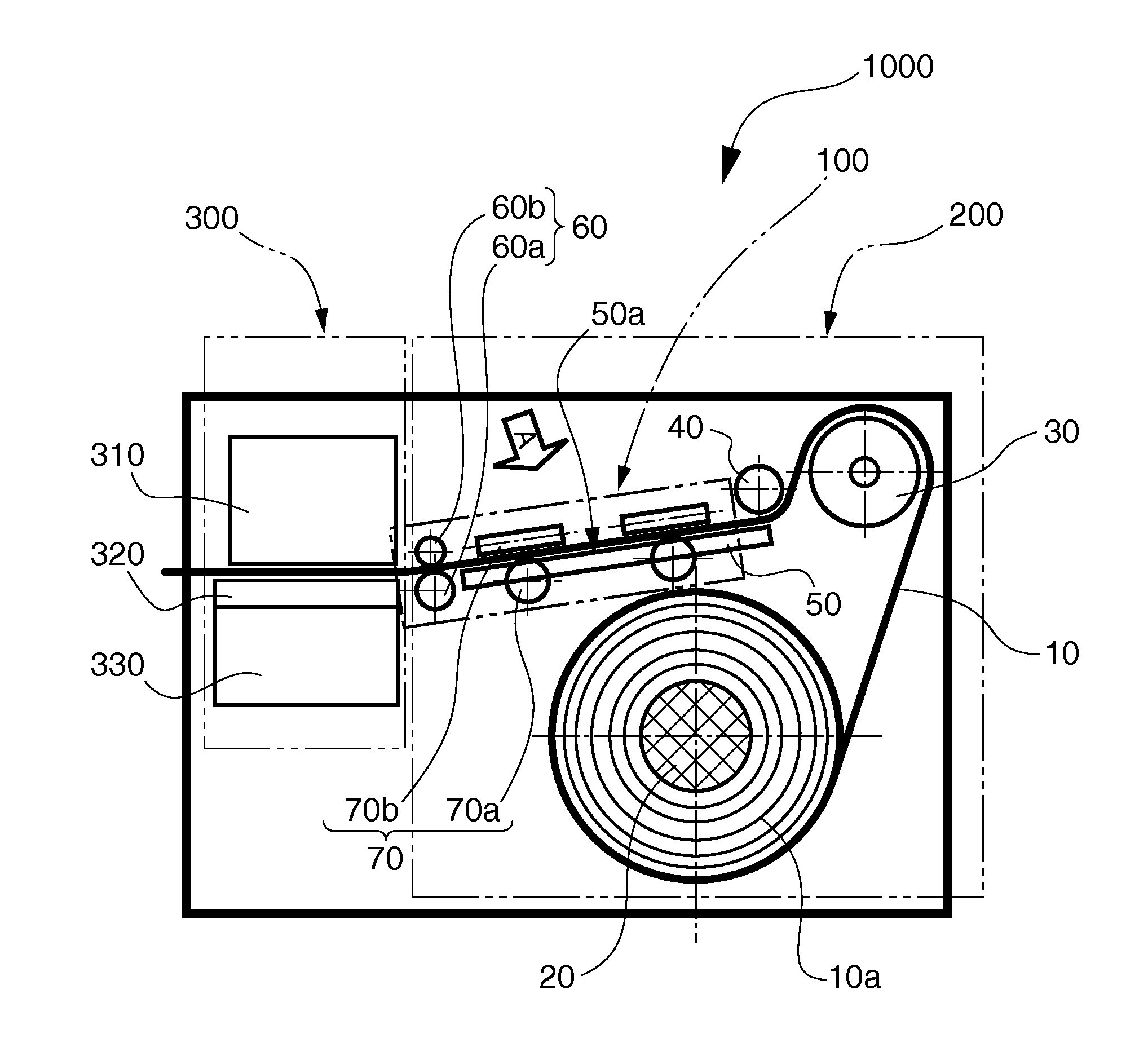 Media conveyance device and printing device