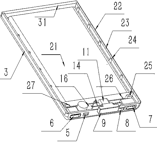 Modular back clamping battery