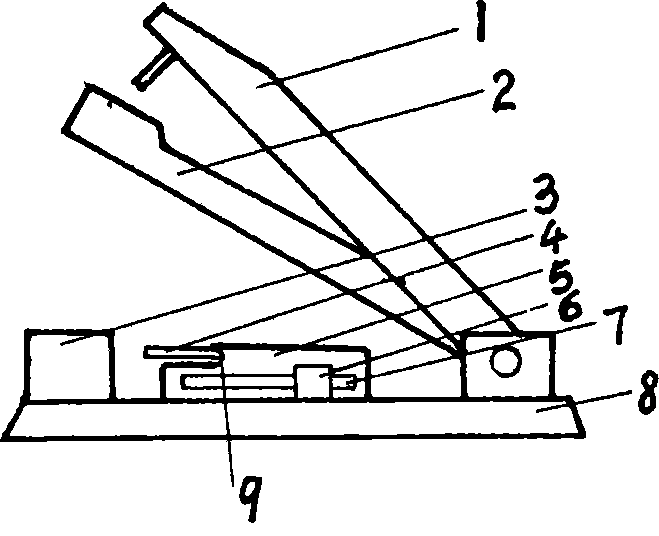 Binding machine with mark post