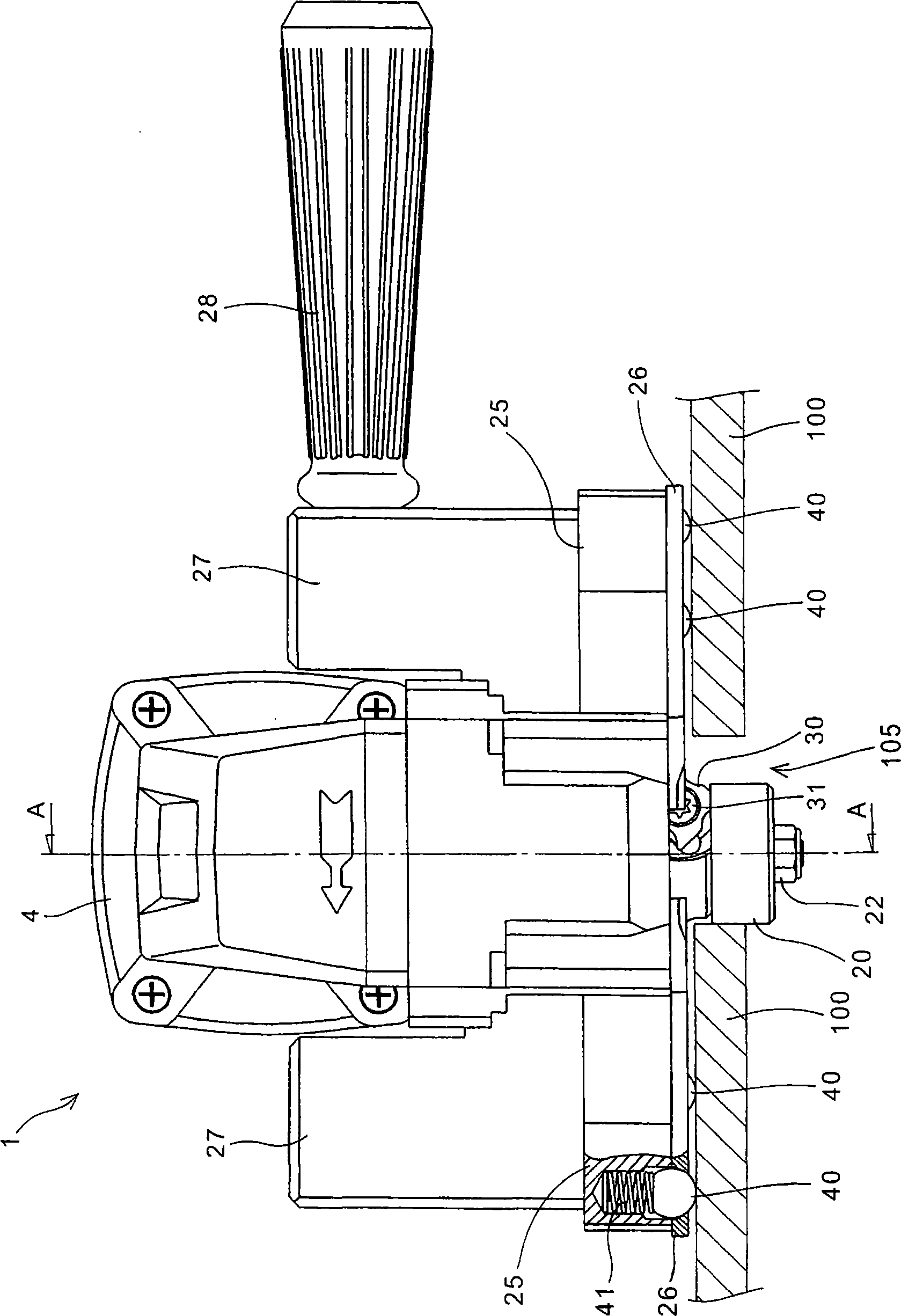 Portable chamfering machine