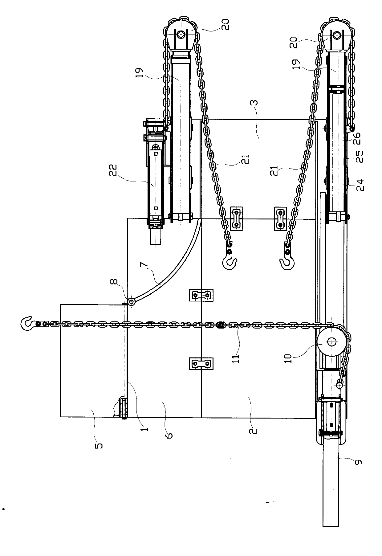 Hydraulic support steering platform