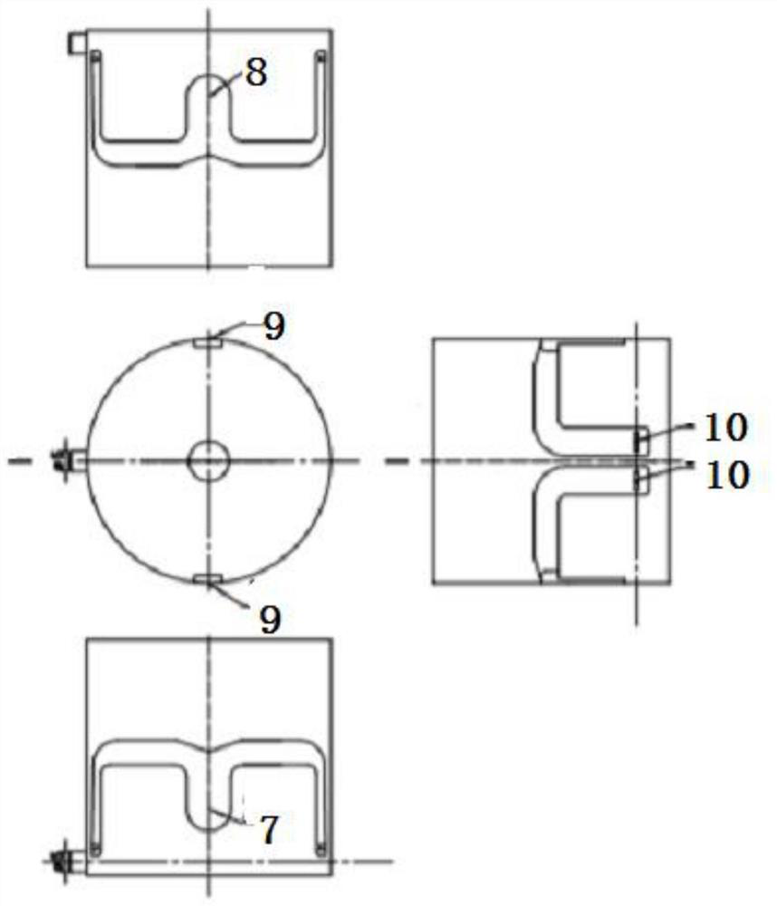 Double-colored strip sheath and its extrusion die