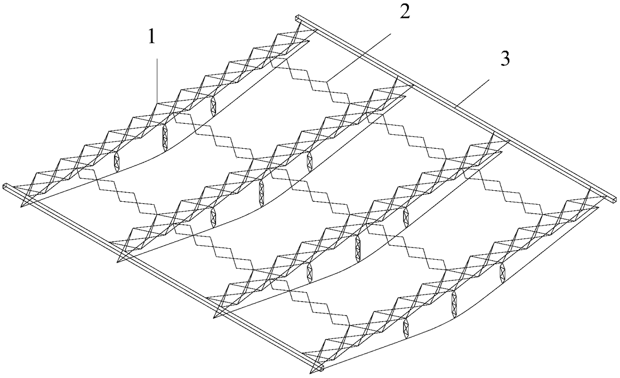 Horizontal opening and closing roof structure