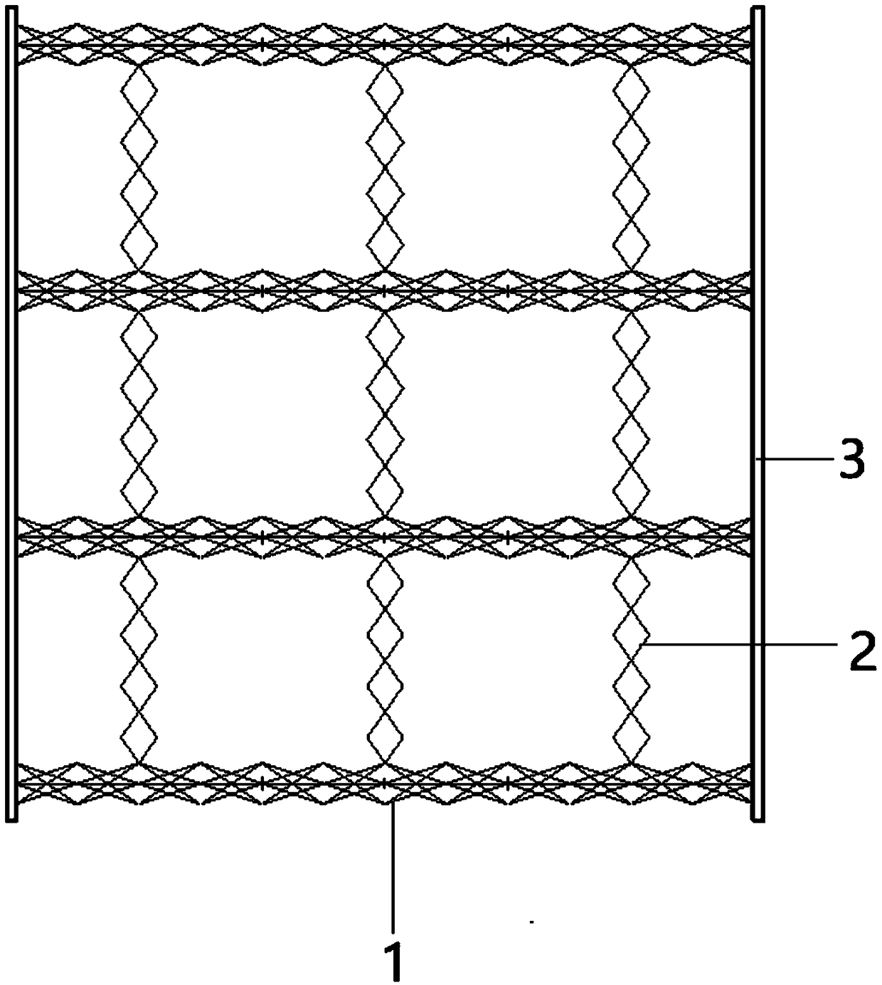 Horizontal opening and closing roof structure