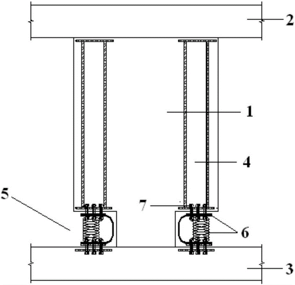 Sectional steel concrete shear wall with replaceable wall toe component and wall toe component