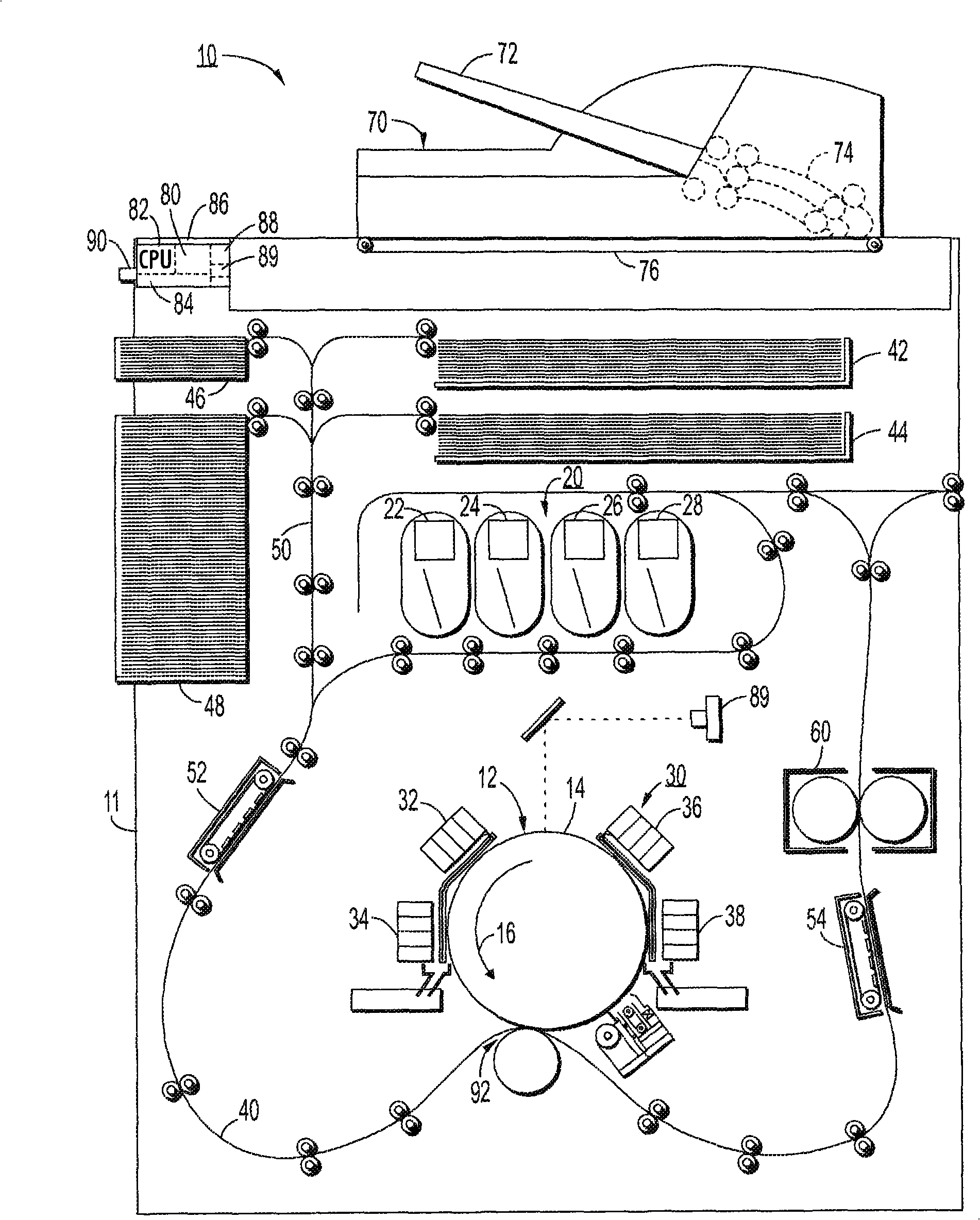 Valve assembly of machine for generating high speed phase change ink image