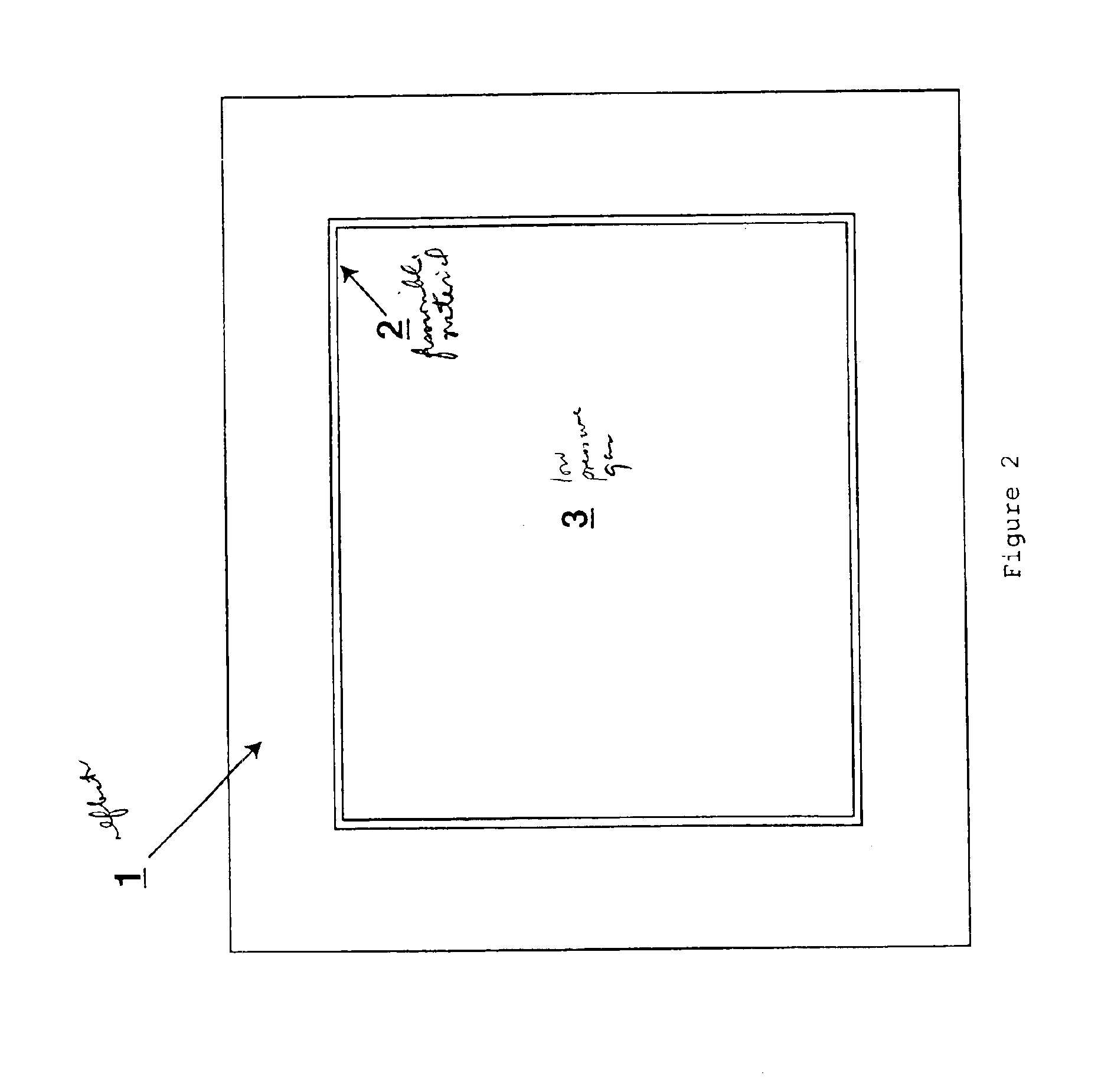 Device for heating gas from a thin layer of nuclear fuel, and space engine incorporating such device