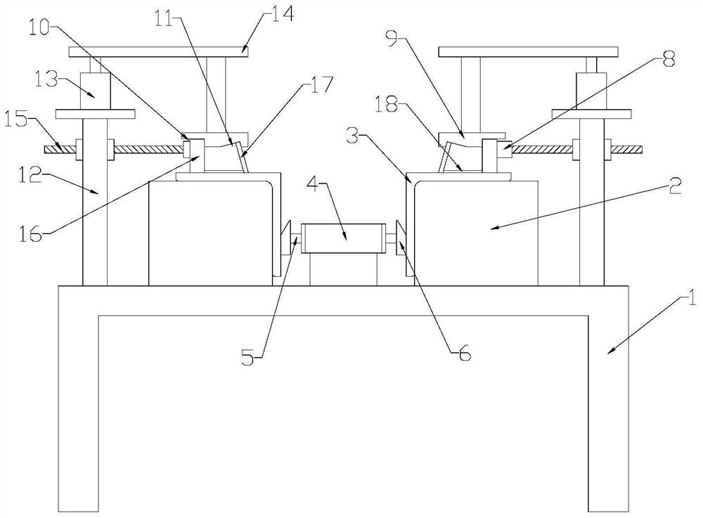 Civil air defense door machining device and method capable of reducing deformation