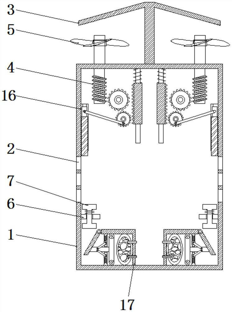 Outdoor data transmission box used based on block chain technology