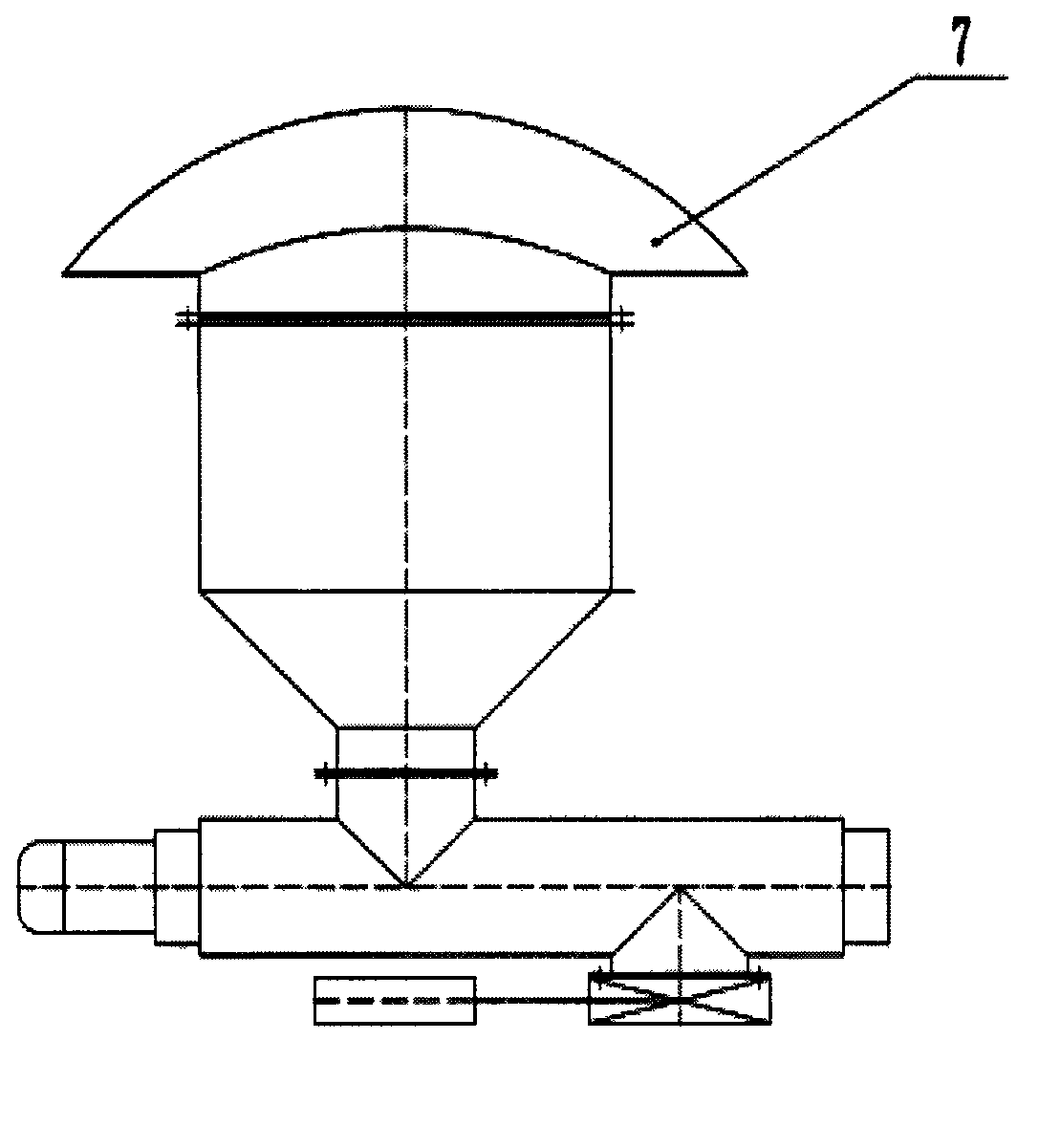 Bi-directional spiral material-discharging bin