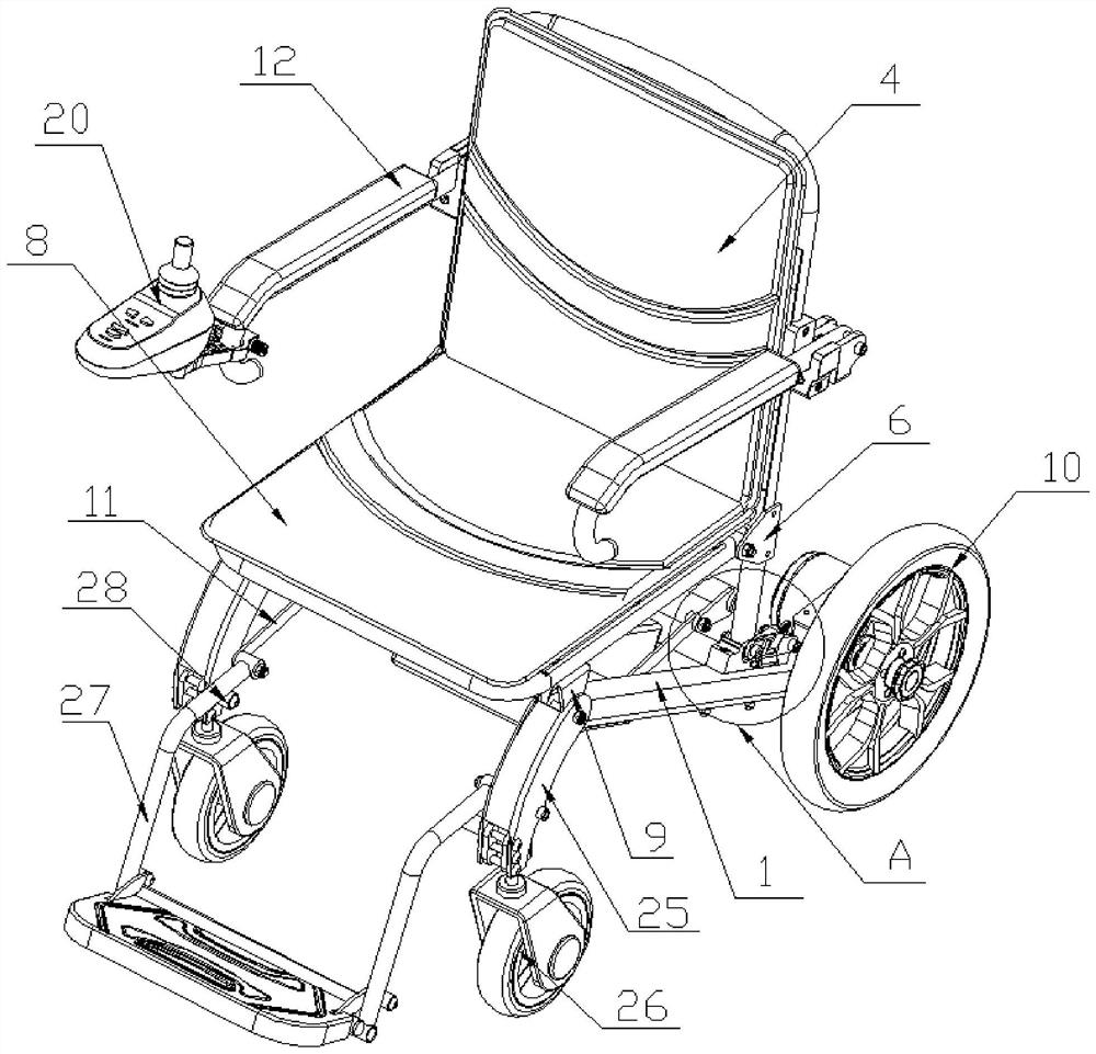 Portable travel wheelchair