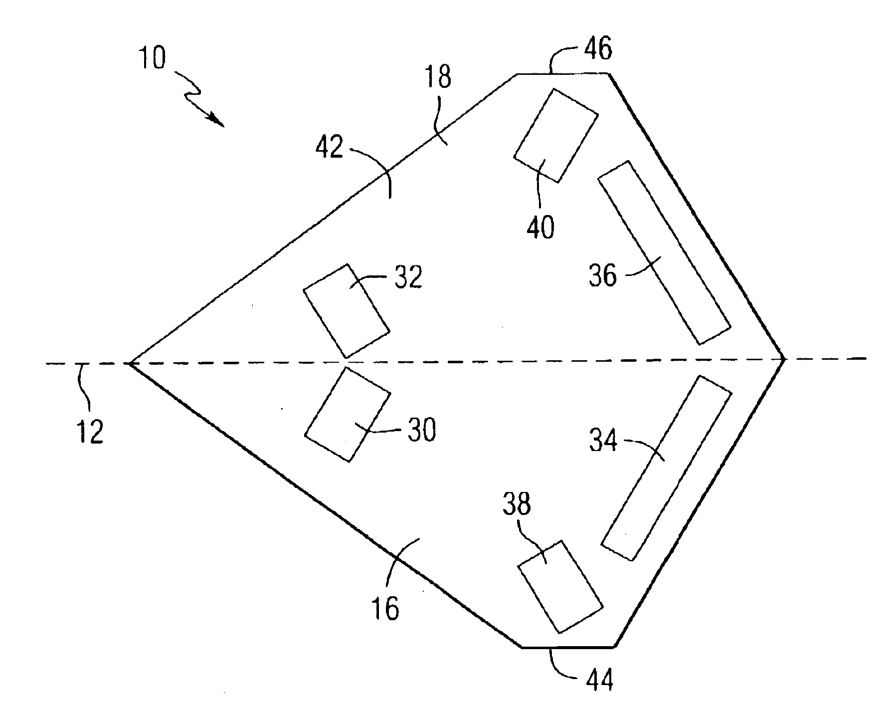 Aircraft with forward opening inlay spoilers for yaw control