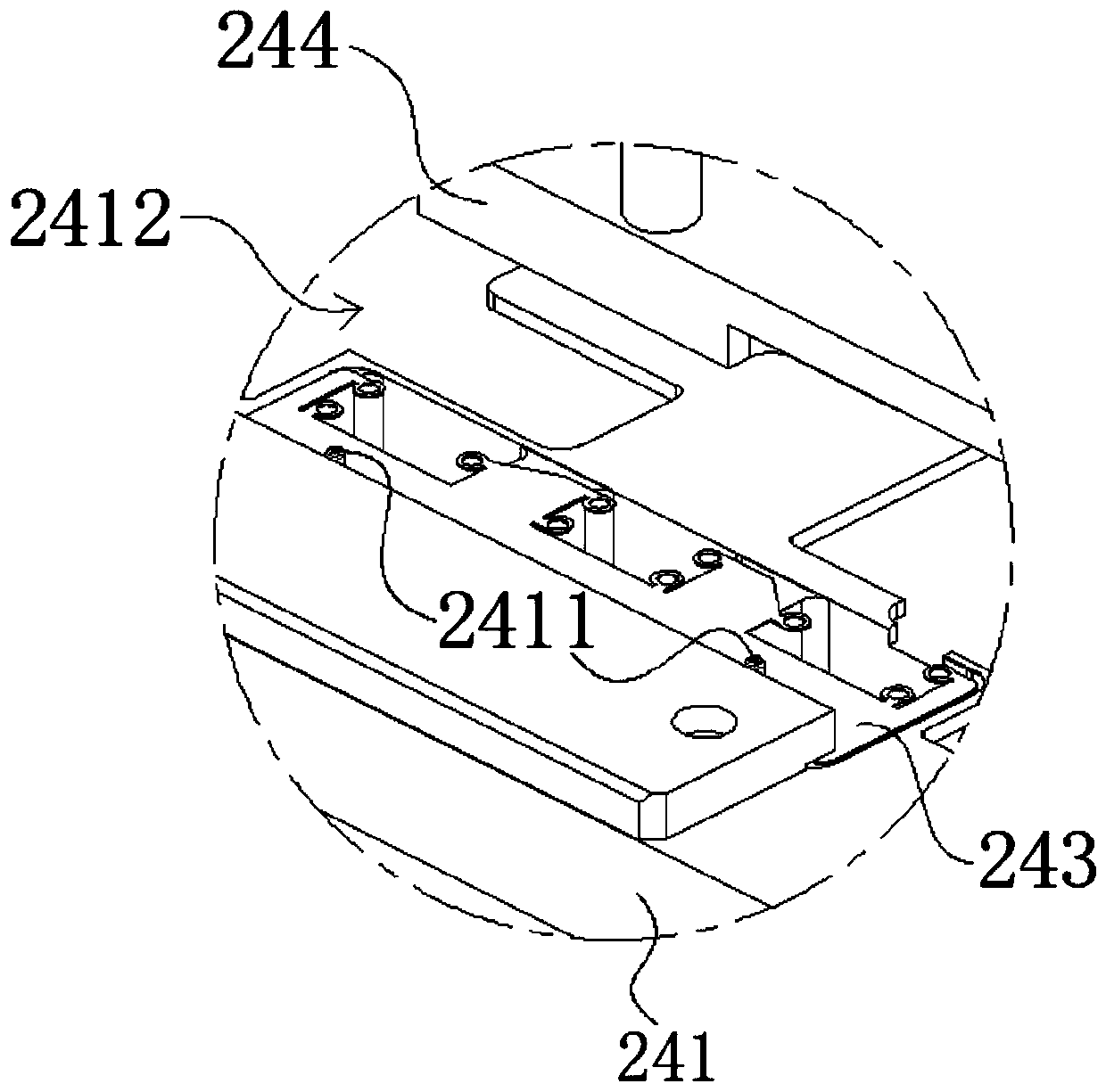 Jig assembly used for hot melting and hot-melting mechanism