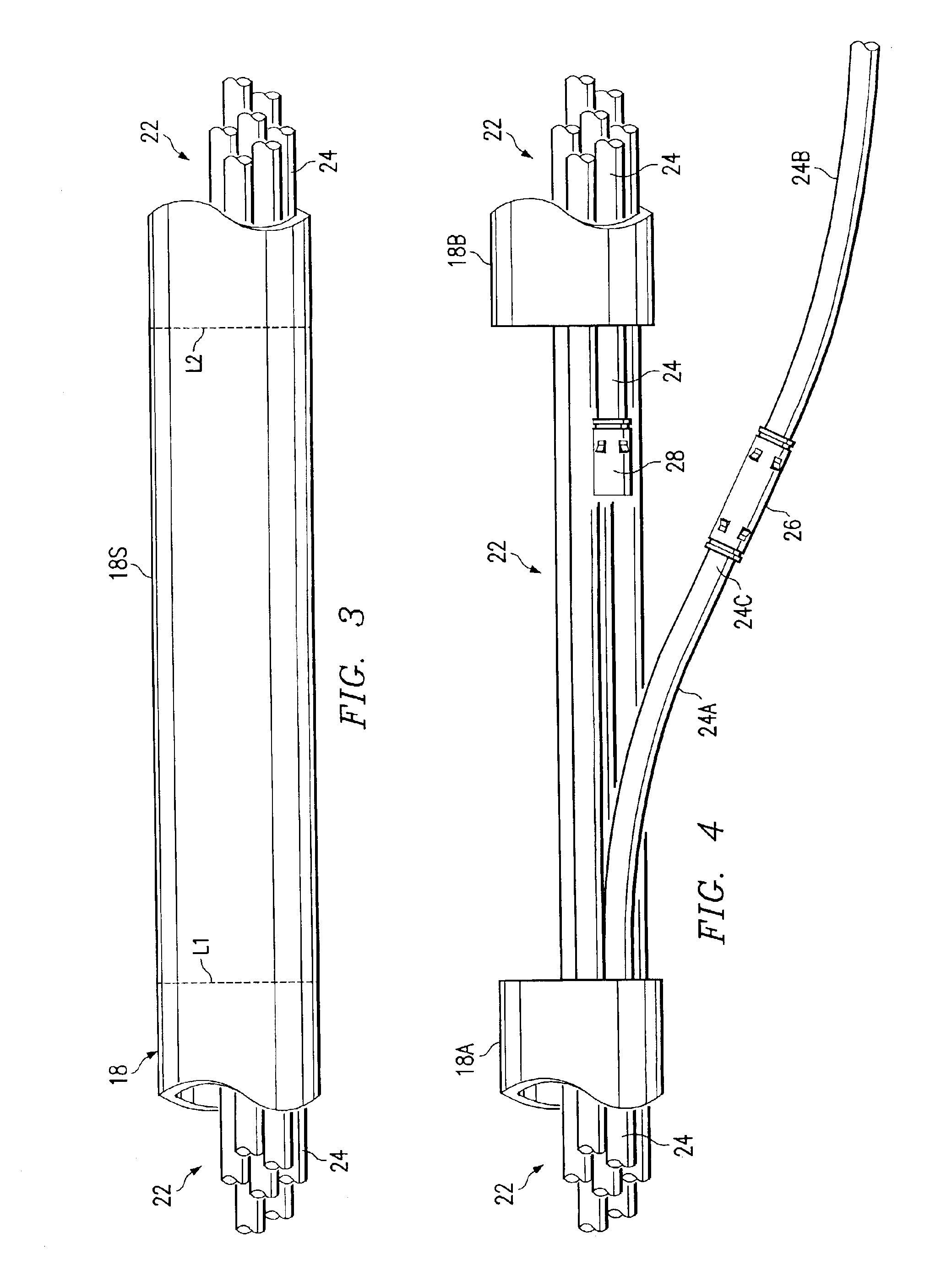 Method of installing Y-branch splittable connector