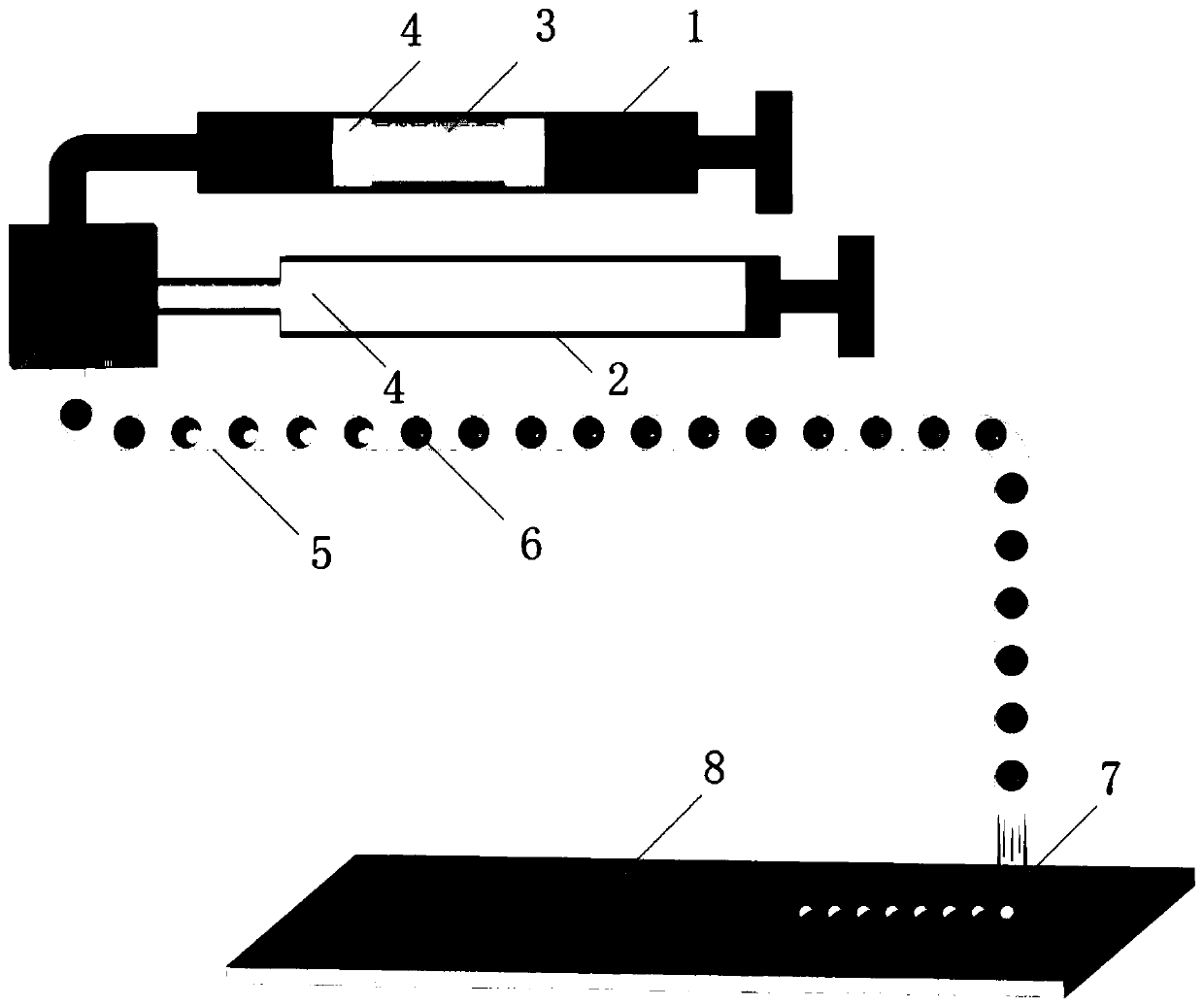 3D voxel printing device based on cell soft spheres and method thereof