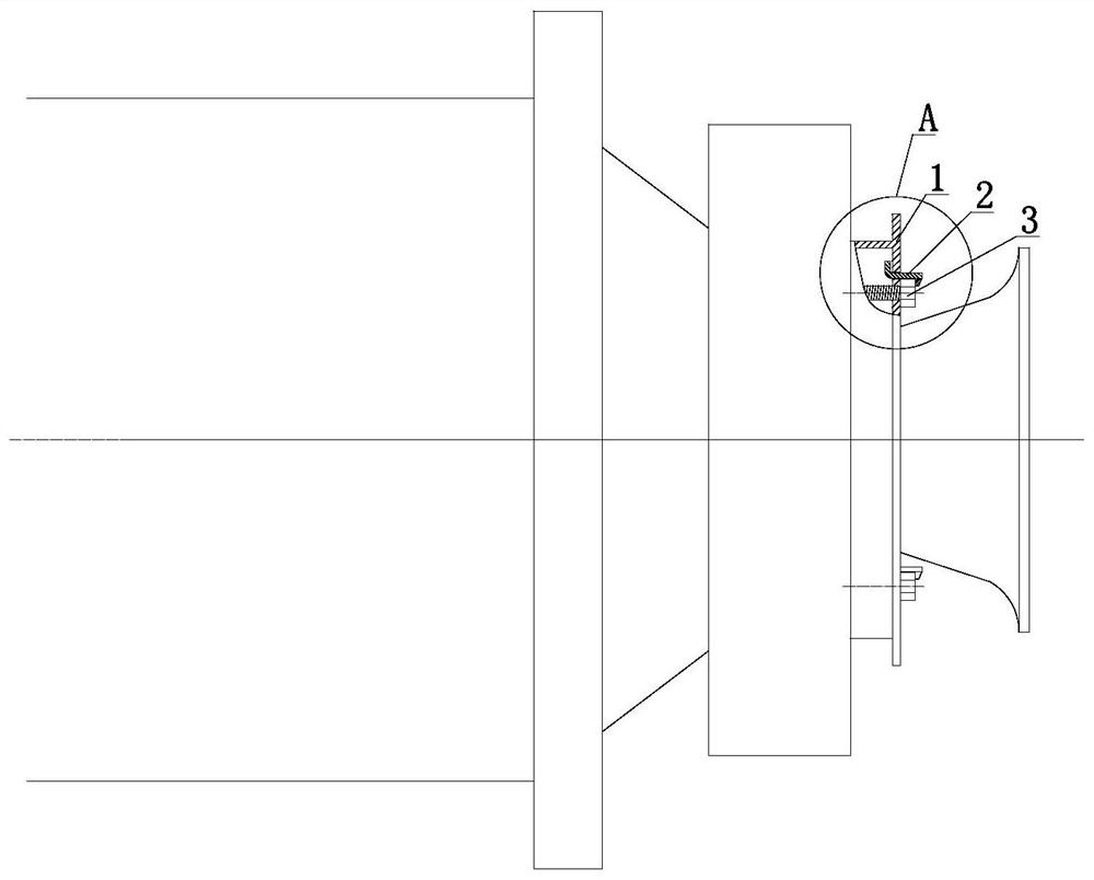 Bolt anti-loosening structure for hollow end cover of ball mill and installation method