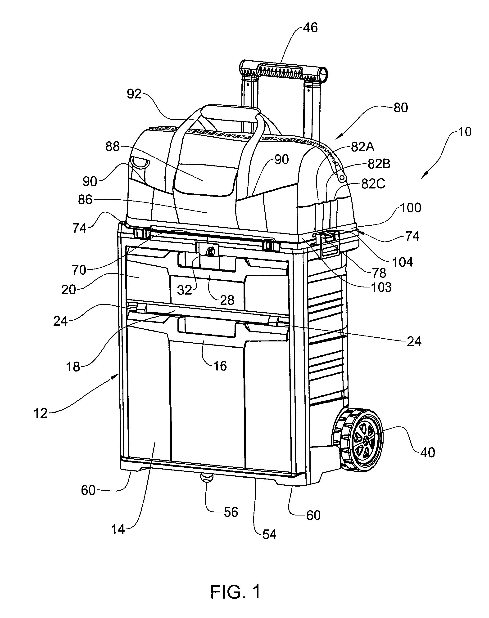 Portable container assembly