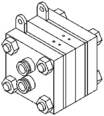 A fuel cell fixture for quick disassembly and assembly