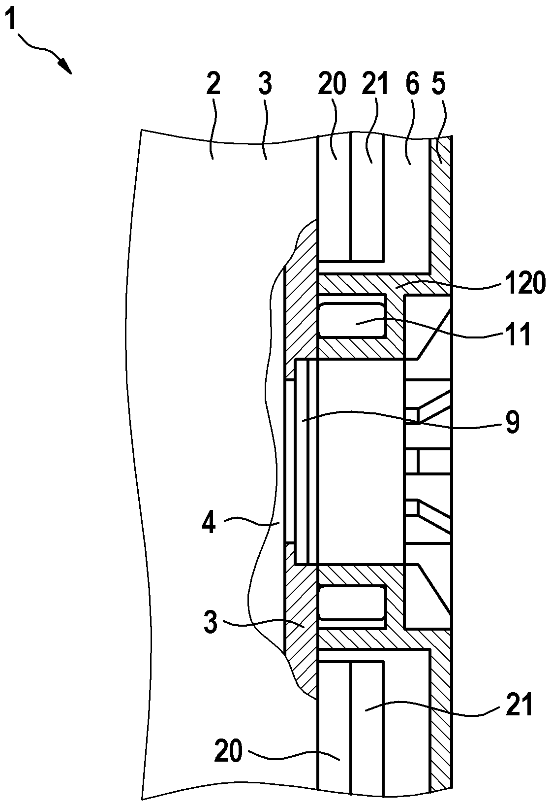 Battery module with a plurality of battery cells