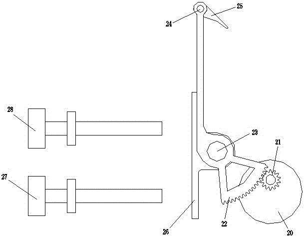 Sprocket pushing mechanism for automatic chain grinding machine