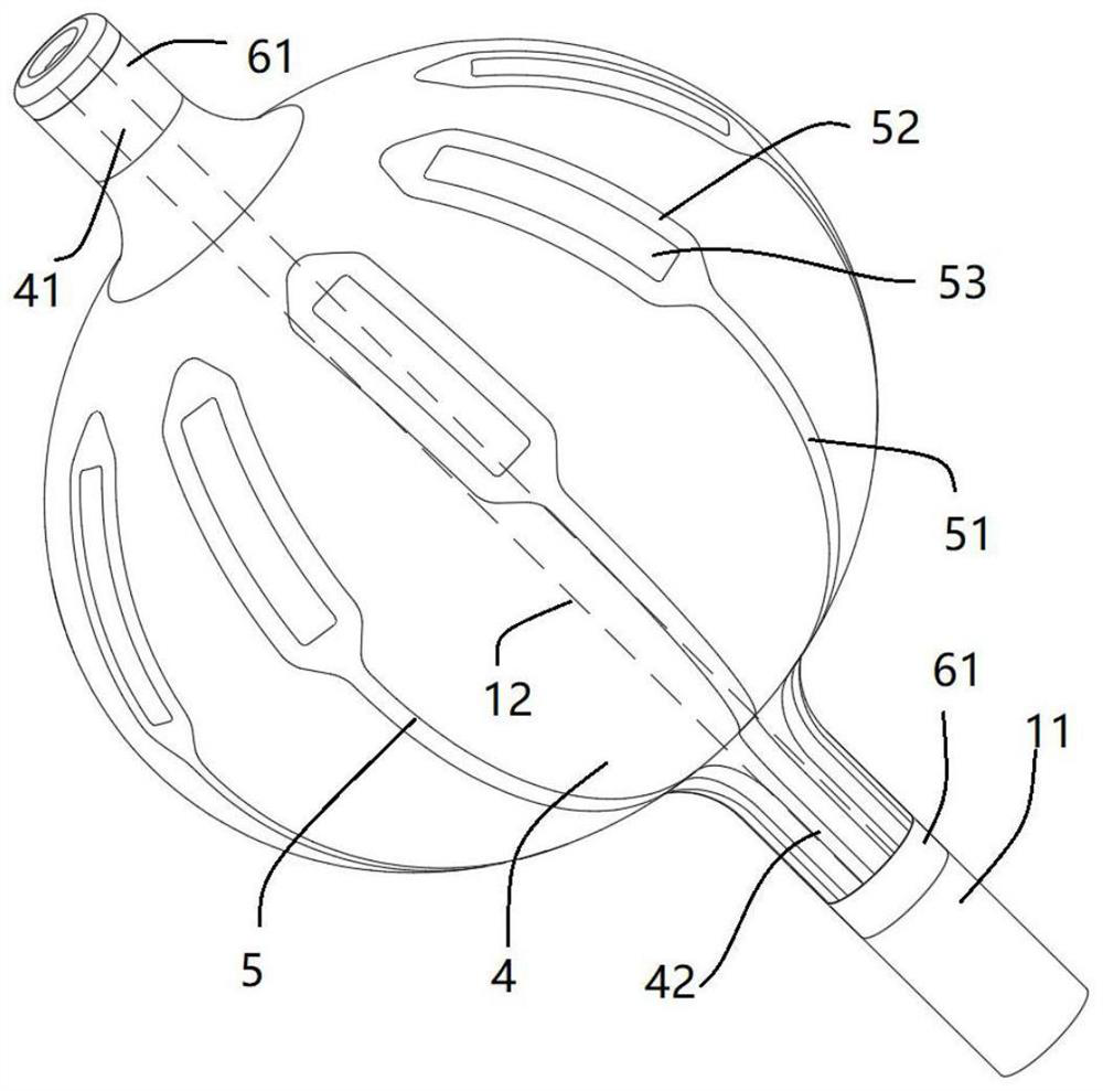 Heart electric pulse balloon catheter device