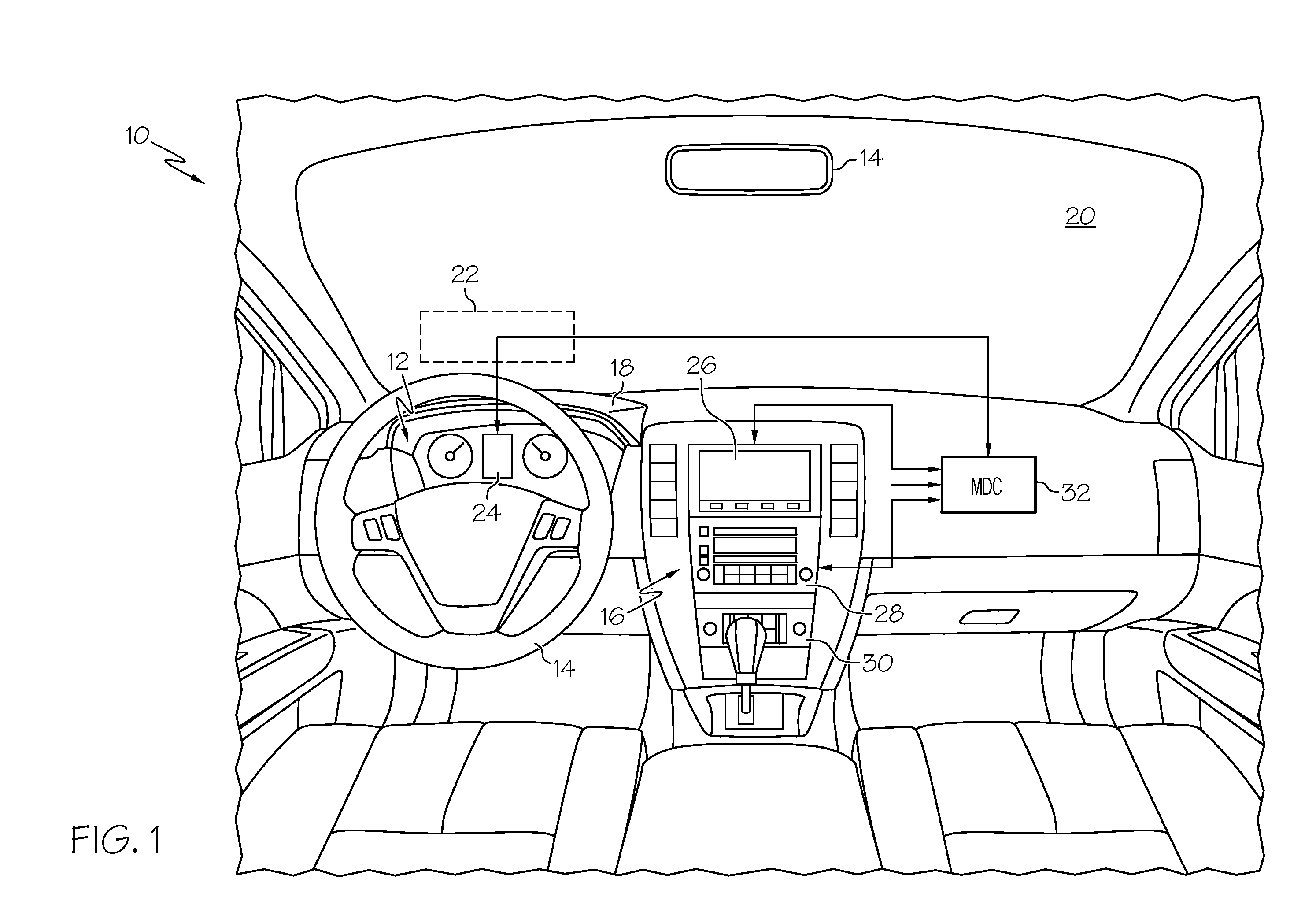 Glare detection and mitigation method for a photo-sensitive display device