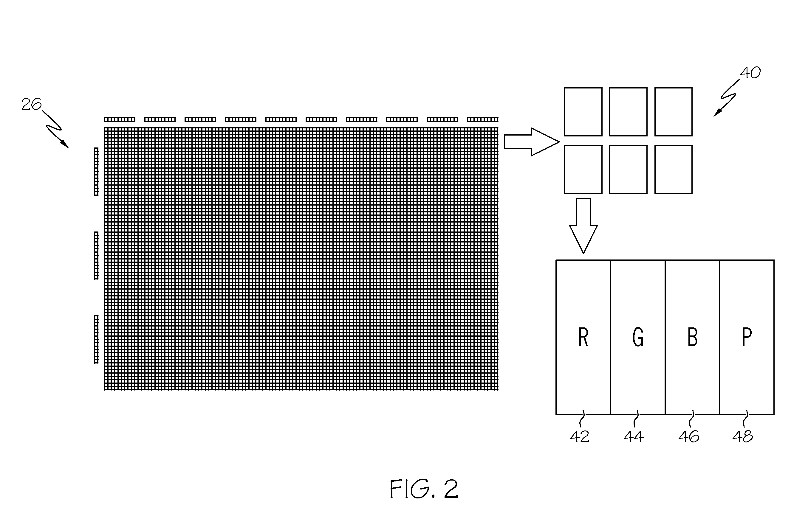 Glare detection and mitigation method for a photo-sensitive display device